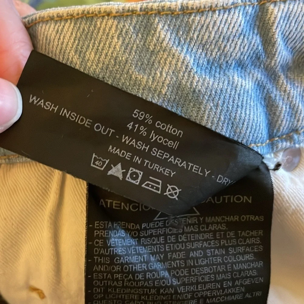Zara x Good American 90’s Relaxed Jeans Light Wash Size 2 - Picture 12 of 12